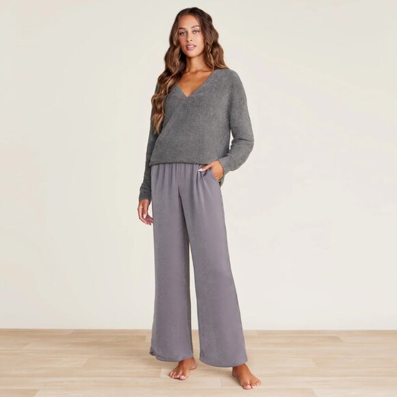 Barefoot Dreams Sweaters - Barefoot Dreams CozyChic Lite V-Neck Seamed Pullover size 1X